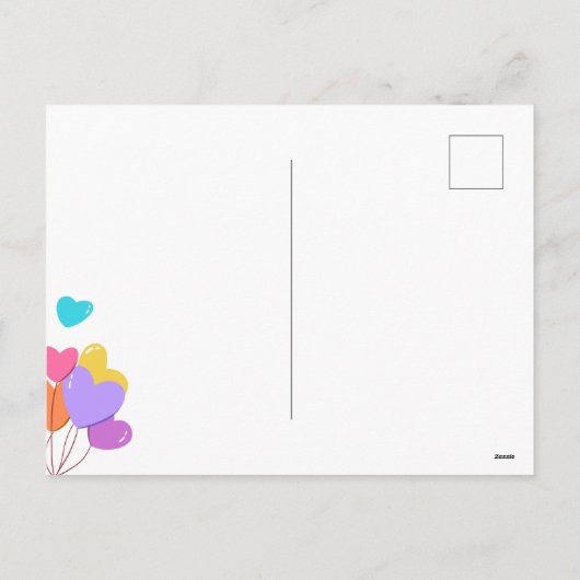 Grandma Moederdag Cute Kat Colorful Balloons Feestdagenkaart (Achterkant)