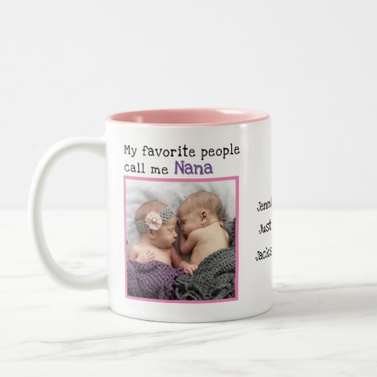 Grandma Moederdag Gifts - Tweekleurige Koffiemok (Links)