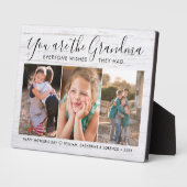 Grandma Moederdag Grandchildren Foto Collage Fotoplaat (Zijkant)