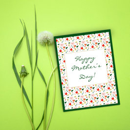 Grandma moederdag Pattern Briefkaart