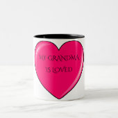 GRANDMA-mok voor koffie of thee. Tweekleurige Koffiemok (Center)