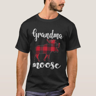Grandma Moose Matching Family Christmas Clothes Pl T-shirt