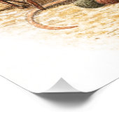 Grandma Mouse Knitting Foto Afdruk (Hoek)