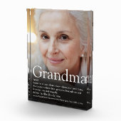 Grandma Nana Modern Fun Definition Fotoblokken (Rechts)