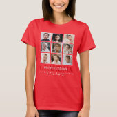 Grandma/Nana/Other 9 Photo Collage Message & Names T-shirt (Voorkant)