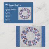 Grandma Nellie's Quilt - Blok #3 Visitekaartje (Voorkant / Achterkant)