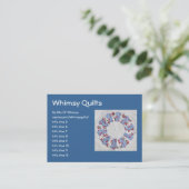 Grandma Nellie's Quilt - Blok #3 Visitekaartje (Staand voorkant)