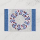 Grandma Nellie's Quilt - Blok #3 Visitekaartje (Achterkant)