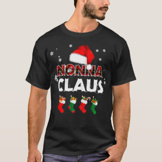 Grandma Nonna Claus Santa Hat Funny KerstPaja T-shirt