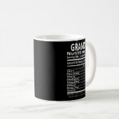 Grandma Nutrition Facts Halloween Thanksgiving Chr Koffiemok (Voorkant rechts)