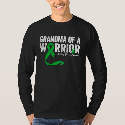 Grandma of a Warrior Kidney Disease Awareness T-shirt (Voorkant)