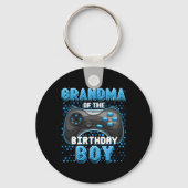 Grandma Of The Birthday Boy Matching Video Game Bi Sleutelhanger (Voorkant)