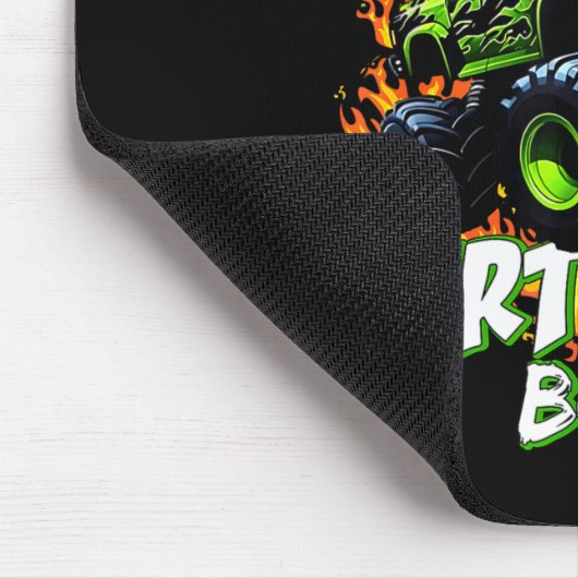 Grandma Of The Birthday Boy Monster Truck Birthday Muismat (Hoek)