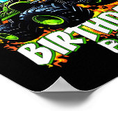 Grandma Of The Birthday Boy Monster Truck Birthday Poster (Hoek)