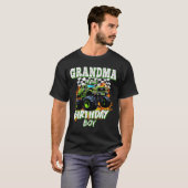Grandma Of The Birthday Boy Monster Truck Birthday T-shirt (Voorkant volledig)