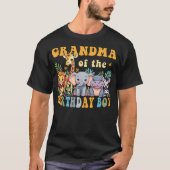 Grandma of the Birthday Boy Safari Jungle Animal M T-shirt (Voorkant)