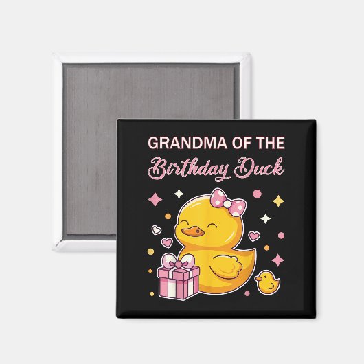 Grandma Of The Birthday Duck Christmas Anime Party Magneet (Voorkant / Achterkant)