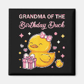 Grandma Of The Birthday Duck Christmas Anime Party Magneet (Voorkant)