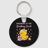 Grandma Of The Birthday Duck Christmas Anime Party Sleutelhanger (Voorkant)