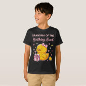 Grandma Of The Birthday Duck Christmas Anime Party T-shirt (Voorkant volledig)
