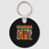 Grandma Of The Birthday Girl Melon Family Matching Sleutelhanger (Voorkant)