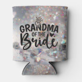 Grandma of the Bride Sparkle Diamonds Blikjeskoeler (Voorkant)