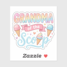 Grandma Of The Scoop Ice Cream Gender Reveal