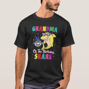 Grandma Of The Shark Birthday Family Birthday Gran T-shirt