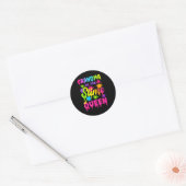 Grandma Of The Slime Queen Birthday Girl Family Pa Ronde Sticker (Envelop)