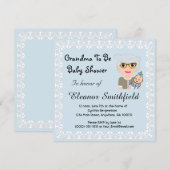 GrandMa om Baby shower uit te nodigen Kaart (Voorkant / Achterkant)