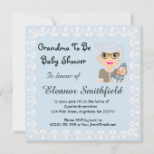 GrandMa om Baby shower uit te nodigen Kaart (Voorkant)