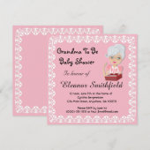 GrandMa om Baby shower uit te nodigen Kaart (Voorkant / Achterkant)