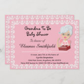 GrandMa om Baby shower uit te nodigen Kaart (Voorkant / Achterkant)