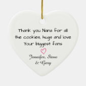 Grandma Ornament – Custom Nana Family Keepsake (Achterkant)