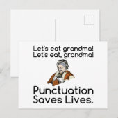 GRANDMA PANCTUATION SPREEKT LEVEN BRIEFKAART (Voorkant / Achterkant)