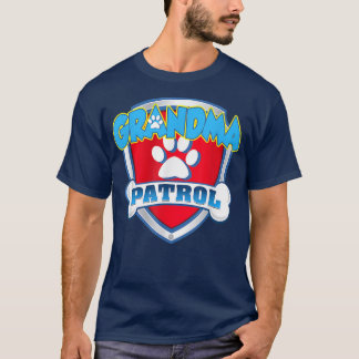 Grandma PatrolDog Mom Dad Funny Gift Birthday Part T-shirt