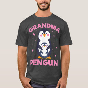 Grandma Penguin, keizer Zee Bird King Penguin Gra T-shirt