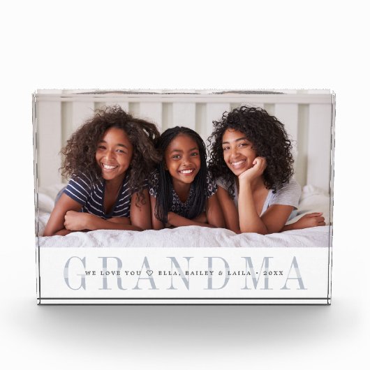 Grandma Personalized Photo Block Fotoblokken (Voorkant)