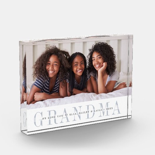 Grandma Personalized Photo Block Fotoblokken (Links)