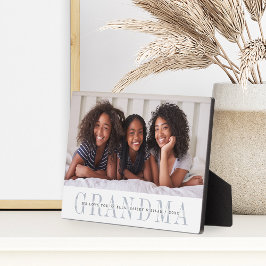 Grandma Personalized Photo Plaque Fotoplaat
