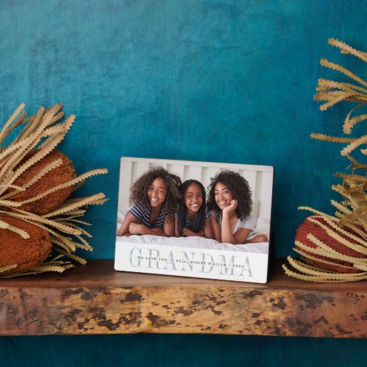 Grandma Personalized Photo Plaque Fotoplaat (Zijkant)