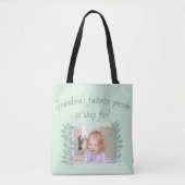 Grandma Personalized Tote Bag (Voorkant)