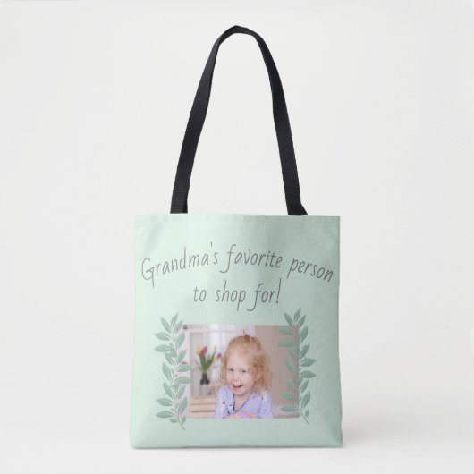 Grandma Personalized  Tote Bag (Voorkant)