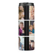 Grandma Photo | Best Grandma Ever Custom Gift Blac Thermosbeker (Achterkant)