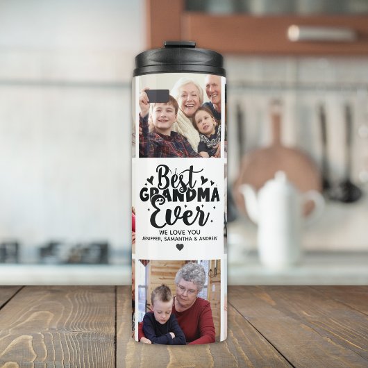 Grandma Photo | Best Grandma Ever Custom Gift Thermosbeker