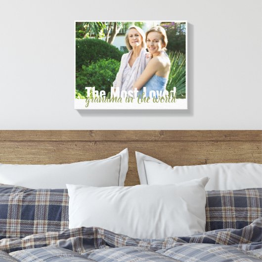 Grandma Photo Canvas Afdruk (Insitu (Slaapkamer))
