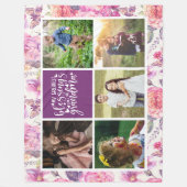Grandma Photo Collage Fleece Deken (Voorkant)
