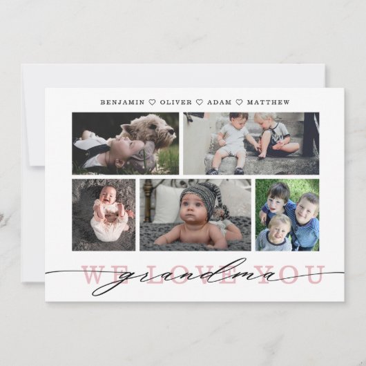 Grandma Photo Collage-Moederdag (Voorkant)