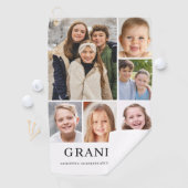 Grandma Photo Collage Persoonlijk Golfhanddoek (Insitu)