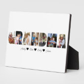 Grandma Photo Collage Plaque met 7 foto's Fotoplaat (Zijkant)